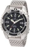 Momentum Men's 1M-DV06B0 M1-Deep 6 Steel Bracelet Black Dial Dive Watch