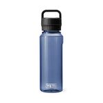 YETI Yonder 1L/34 oz Water Bottle with Leakproof Yonder Chug Cap, Navy