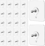 HOUSONIC ENTERPRISE Screw Free Wall Hook,Waterproof and Rustproof to use Inside Kitchen, Bathroom, Home and Office,Self Adhesive Hook(Pack of 15)