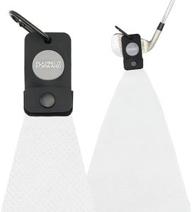 Playing It Forward Magnetic Golf Towel for Golf Bags with Clip for Men & Women, Waffle Weave Microfiber Golf Towel with Industrial Strength Magnet for Strong Hold to Golf Carts or Clubs