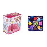 RATNA'S Wonder Sand 500 Grams for Play. Smooth Sand for Kids (Pink 500 Grams) and Fantasy Dough Clay 8In1