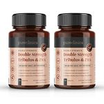 Double Strength Tribulus and ZMA (909mg - 40% Saponins with Copper, Boron & Black Pepper) x 360 Tablets - 1 Year Supply