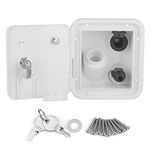 Water Filler Cap, Water Filling Port Caravan Accessories RV Water Fill 6.55x6in/166x152mm with Lock for Traile for Motorhomes