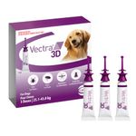 Vectra 3D Flea and Tick Treatment for Dogs Weighing 25.1-43 kg (55.2-94.6 lbs) - Tick and Flea Prevention for Dogs That Repels Mosquitoes and More with Easy Monthly Application (3 Pack)