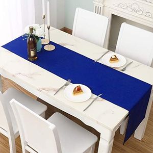 Royal Blue Table Runner 14x108 inch Large Solid Coublt Blue Color Thick Polyester Decorative Cloth Handcrafted for Wedding Party Birthday Graduations Hotel Restaurant Banquet Catering Services Event