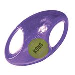 KONG Jumbler™ Football - Interactive Fetch Dog Toy with Tennis Ball - For Large/Extra Large Dogs (Assorted Colors)