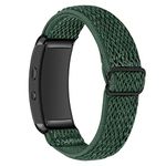 Fit for Samsung Galaxy Fit 2 Bands Women Men, Stylish Elastic Stretch Replacement Watch Band Straps Bracelet Wristbands Fit for Samsung Gear Fit 2 Pro SM-R365/Gear Fit 2 SM-R360 (Army Green)