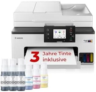 Canon MAXIFY GX2050 Tintenstrahldrucker 4-in-1 Multifunktionsgerät DIN A4 (Drucker, Scanner, Kopierer, Fax, ADF, 600x1200 DPI, WLAN, USB, Duplexdruck, 250 Blatt Kassette) Enthält 6 x Tintenflaschen