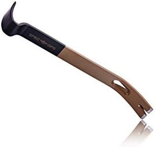 Spec Ops Tools 15" Flat Pry Bar Crowbar, Curved Rocker Head, Teardrop Nail Puller, High-Carbon Steel