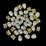 Embroiderymaterial Silver Rainbow Crystal Rhinestones in Crown Prong Setting for Jewellery Making, Embroidery, Craft, Fabric, Chain etc (Tear Drop Shape, 6X9MM, 50 Pieces)