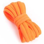 VSUDO 180 cm Oval Running Orange Trainer Laces, Half Round Basketball Sneaker Orange Shoe Laces, Athletic Shoestring or Orange Sport Laces for Trainers, Orange Trainer Shoelaces (2Pairs-Orange-180cm)