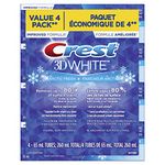 Crest 3D White Whitening Toothpaste Arctic Fresh, 65 mL (Pack Of 4)