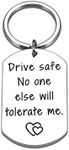 Christmas Gifts for Boyfriend Girlfriend Drive Safe Keychain Valentines Day Gifts for Him Her Stocking Stuffers for Men Women Wife Husband Anniversary Birthday I Love You Gifts Boyfriend Gifts Keyring