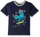 Hatley Boys' Graphic Tee T-Shirt, Skateboarding Trex, 2 Years