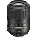 Nikon 85mm f/3.5G AF-S DX ED VR Micro Nikkor Lens, Black - 2190