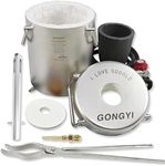GongYi 6KG Propane Melting Furnace Kit Made of Stainless Steel Includes Crucible and Tongs Foundry Kiln for Smelting Scrap Metal Recycle Gold Copper Aluminum Casting GMF600