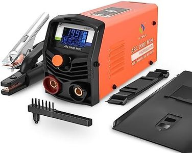 HITBOX 200 Stick Welder Synergic Control 2 in 1 ARC/Lift Tig Welding Machine Portable IGBT 110/220V Dual Voltage Ultra Mini MMA Welders with Hot Start Arc Force Anti-Stick LCD Digital Display