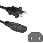 HQRP AC Power Cord for Yamaha AVENTAGE RX-A740, RX-A840, RX-A1040, RX-A2040, RX-A3040 Home Theater Receiver Mains Cable