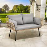 YITAHOME Patio Loveseat, All-Weathe