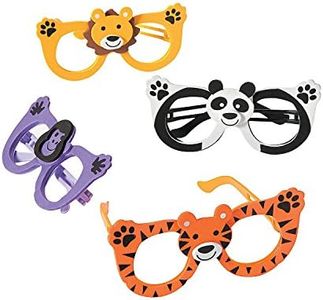 Fun Express - Zoo Animal Eyeglass Assortment - Child - Apparel Accessories - Eyewear - Novelty Glasses - 12 Pieces