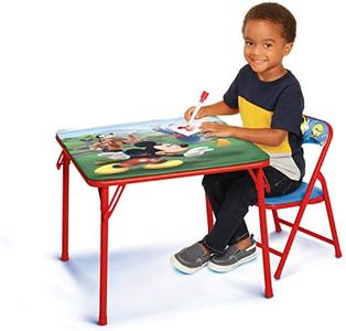 Disney Junior 45704 Mickey Kids Table & Chair Set, Junior Table for Toddlers Ages 2-5 Years,20" x 20"