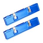 sourcing map 2 Pcs DDR Memory Heatsink Desktop Memory Radiator Shim Spreader Cooler Aluminum Heat Sink, Blue