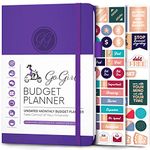 GoGirl Budget Planner – Monthly Financial Planner Organizer Budget Book. Expense Tracker Notebook Journal to Control Your Money. Undated – Start Any Time, 5.3" x 7.7", Lasts 1 Year – Purple