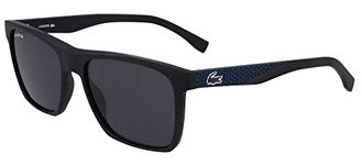 Lacoste Men's L900s Rectangular Sunglasses, Black Matte, 56.02 mm