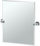 Gatco 4149SM Jewel Frameless Rectangle Mirror, Chrome, 24"H