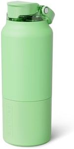 BrüMate Rise 35oz Water Bottle With 100% Leakproof Covered Silicone Straw | Insulated Stainless Steel Water Bottle With Removable Straw | Fast Flow | Soft Sip Silicone Spout | BPA-Free (Kiwi)