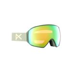 Anon M4 Toric Snow Goggles + Bonus Lens + MFI® Face Mask - Low Bridge Fit (Frame: Hedge, Lens: Perceive Variable Green, Spare Lens: Perceive Cloudy Pink)
