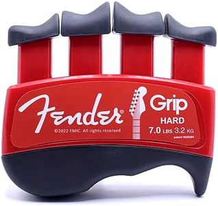 Fender GRIP Hand and Finger Exerciser (Hard - 7lbs / 3.2kg) – Best Ergonomic Finger Strengthener to improve play on all stringed instruments (Guitar, Bass, Violin, etc.)