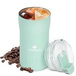 SANTECO Travel Coffee Mug 350ml/500ml, Insulated Coffee Cups with Flip Lid, Double Wall Vacuum Tumbler Spill Proof, Reusable to Go Mug for Hot/Ice Coffee Tea, Moss Green