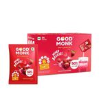 Good Monk Fruit Drink Mix (Natural Mixed Berries Powder), 50% Less Sugar with 8 Vitamins & Minerals (Vitamin B12, C, D, Iron & more) | Tasty & Healthy Mix for Hydration, Energy, Immunity, 24 Sachets