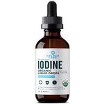 Organic Nascent Iodine Drops by Solace | Iodine Supplement for Thyroid Support | 1 Year Supply | USDA Organic | Potassium Iodine | Vegan (2 oz (60mL))