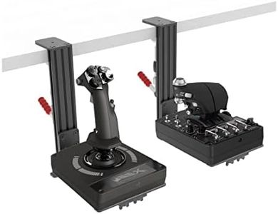 Hikig 2 Set The Desk Mount for The Flight Sim Game Joystick, Hotas Compatible With Thrustmaster T-Flight Hotas,Thrustmaster T.16000M,Thrustmaster Hotas Warthog,Thrustmaster TCA ,Thrustmaster MFD