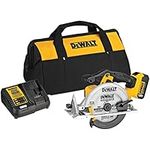 DEWALT 20V MAX* 6-1/2-Inch Circular Saw Kit, 5.0-Ah (DCS391P1)