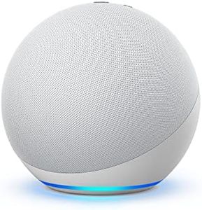 Like-New Amazon Echo (newest model), Alexa speaker with premium sound, Ideal for large bedrooms, living rooms and kitchens, Glacier White
