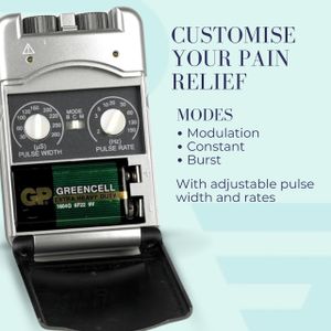 Performance Health TPN 200 Plus Dual Channel TENS Machine – Portable EMS Pain Relief Device with Electrodes