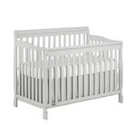 Dream On Me Ashton 4-In-1 Convertible Crib in Grey, Greenguard Gold Certified