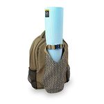 Yoga-Mad Yoga Mat Bag Backpack | Cotton Outer Rucksack | Ideal Yoga Mat Carrier for Commuters and General Travel | Various Storage Compartments Yoga Mat Not Included