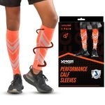 Sorgen Sports Compression Calf Sleeves for Marathon Running - Scientifically Proven 20-30 mmHg Compression (Large)