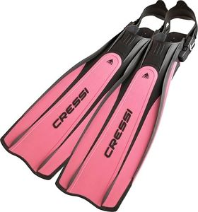 Cressi Crg1B Unisex Adult Pro Light Scuba Diving Open Heel Fins - Black/Pink, X-Small/Small - 4.5/5.5