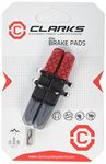 Clarks Replacement Insert Elite Rim Brake Pads - Pair of 72mm Brake Pads Compatible with V-Brake Systems on MTB & Hybrid Bikes for All Weathers