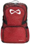 Nfinity Sparkle Backpack for Cheerleaders – Glitter Finish, Lightweight and Durable, with Ample Storage and Adjustable Straps