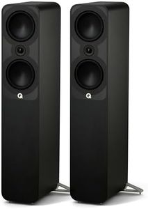 Q Acoustics 5050 Floorstanding Speaker Satin Black (Single Speaker) - 2 x 6 Mid/Bass Drivers, 1" Tweeter - Stereo System for Home Entertainment Center, Surround Sound TV/Record Player