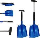 Michelin Ultra Compact 40" Folding Utility Snow Shovel for Car Emergency, Blue, Telescoping Handle, Collapsible, Lightweight, Winter Survival Gear, for SUV, Truck, Snowmobile, Camping, Skiing