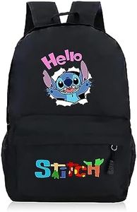 Sac à dos pour enfant - Léger - Lilo et Stitch - Sac à dos d'écolier pour enfants - Pour garçons, filles, adolescents, Noir , M