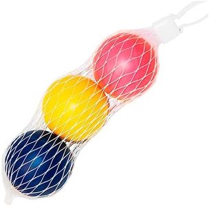 AC - Set de 3 Pelotas de Goma para Palas de Playa, diámetro 4 cm, Bolas de Repuesto Actividades al Aire Libre, Color Surtido