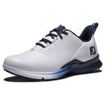 FootJoy Men's FJ Fuel Golf Shoe, White/White/Navy, 11.5, Previous Season Style